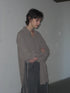 SPIRAL BUTTON SHIRT -GRAYISH BROWN-